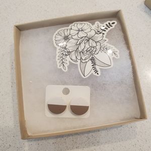 New. Handmade clay earrings